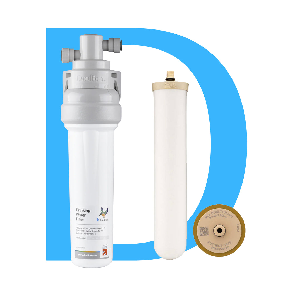 Doulton® Ecofast &amp; Biotect Ultra 2501 Undercounter Water Filter System [Free Installation]