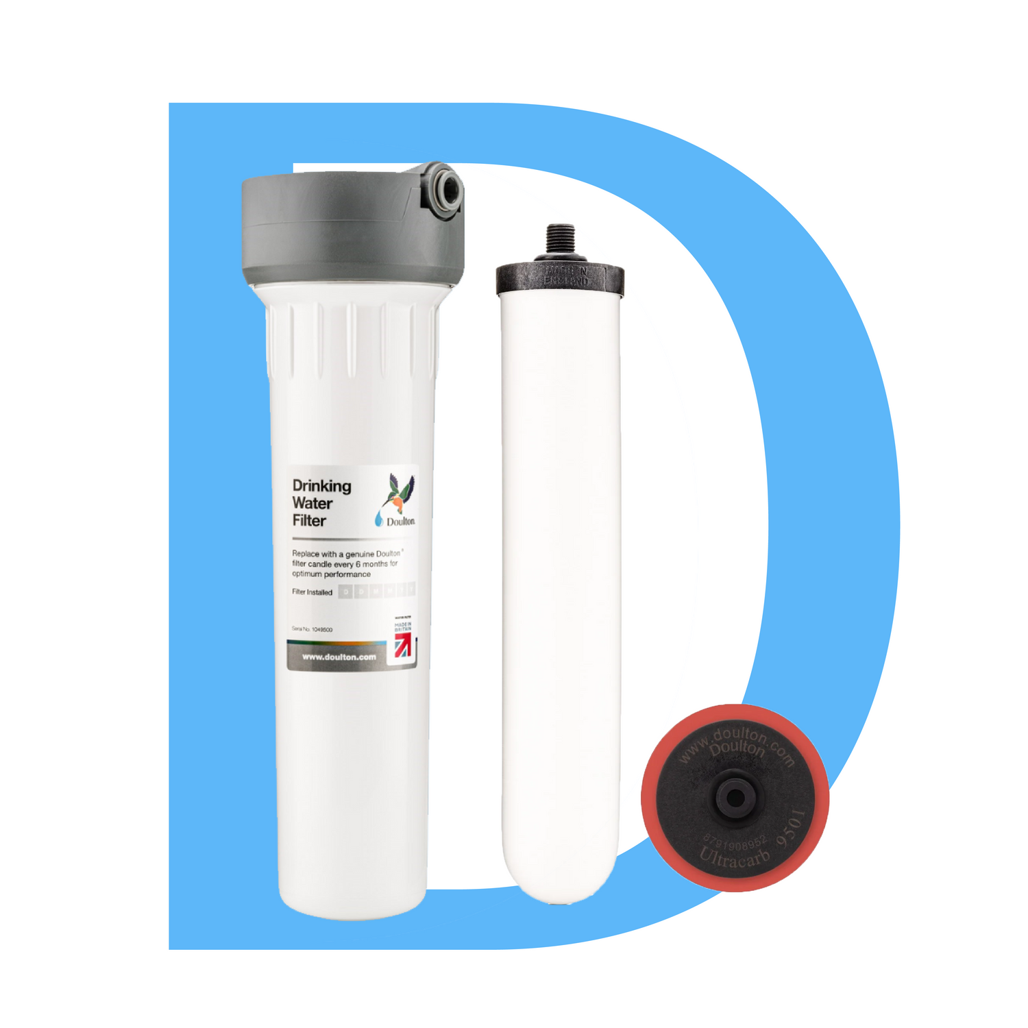 Doulton® HIP &amp; Ultracarb 9501 Undercounter Water Filter System [Shipping Only]