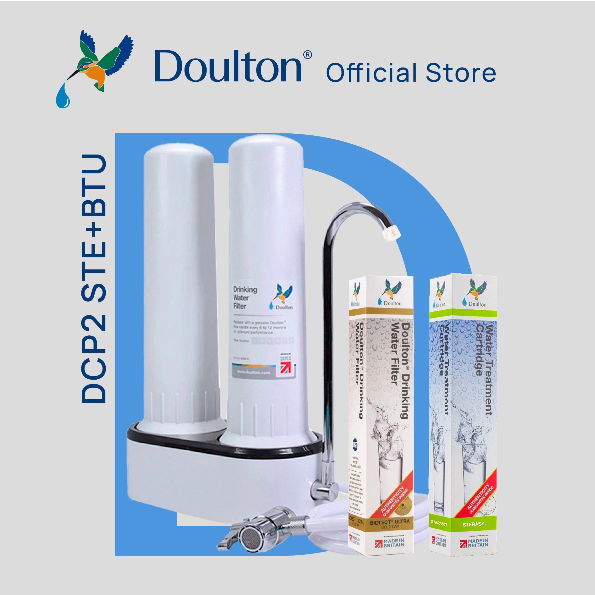 Doulton® DCP2 STE (9204) BTU (2501/2504) Sterasyl + Biotect Ultra Water Filter Purifier System