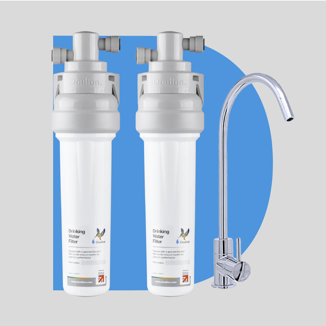 [Free Installation] Doulton® 2X QT Ecofast FRC (9B04) BTU (2501/2504) Fluoride Reduction + Biotect Ultra Water Filter Purifier System